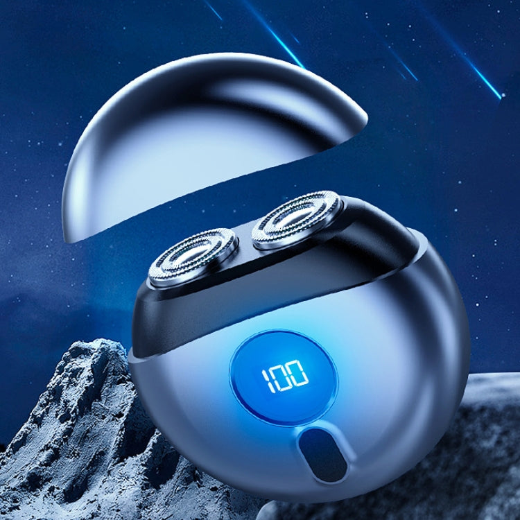 TJ01 Flying Saucer Razor USB Rechargeable Mini Shaver(Dark Gray)