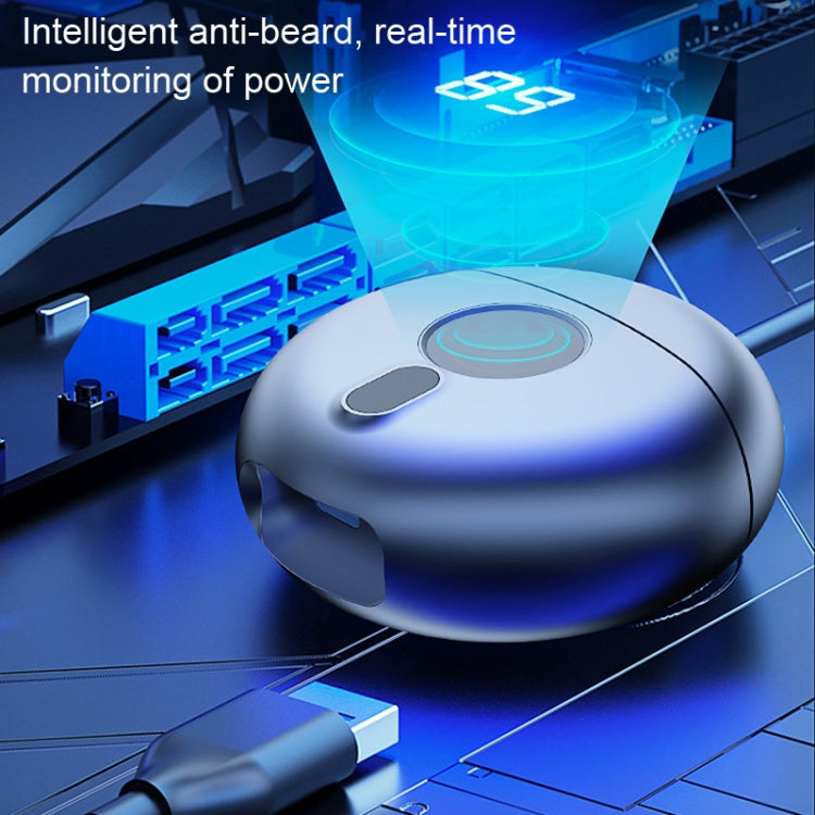 TJ01 Flying Saucer Razor USB Rechargeable Mini Shaver(Dark Gray)