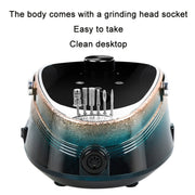 Ice Flower Gradient Rechargeable Low Noise Nail Polishing Machine, Specification: EU Plug (Pink Blue)