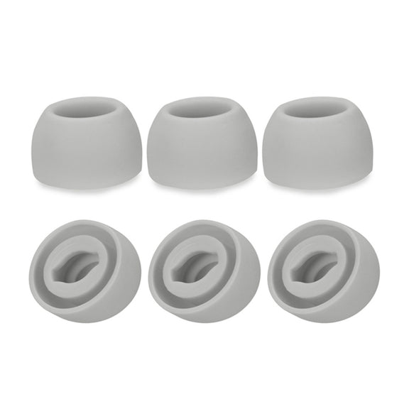 6 PCS Silicone Earplugs For TWS Samsung Galaxy Buds Pro(Medium Gray)