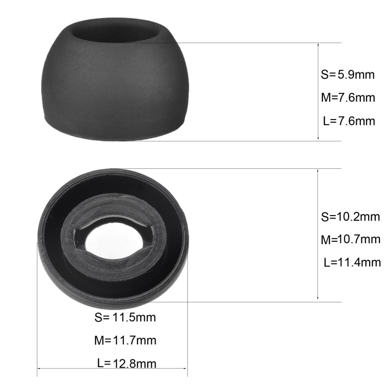 6 PCS Silicone Earplugs For TWS Samsung Galaxy Buds Pro(Small Gray)