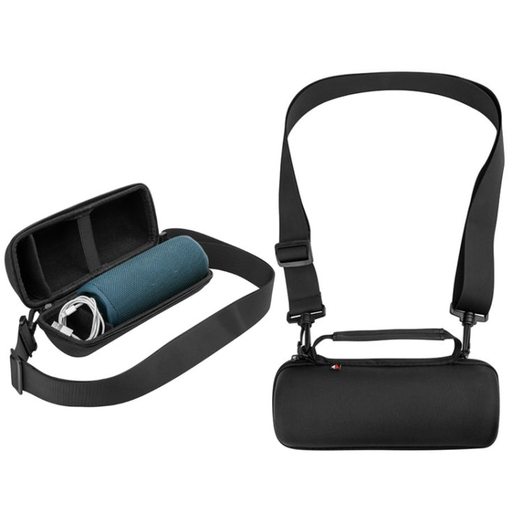 Bluetooth Speaker Shoulder Bag For JBL Flip 4/5/6(Black)