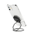 Metal Ring Buckle Live Rotating Magnetic Suction Car Desktop Tablet Folding Phone Bracket(Black) - Desktop Holder by PMC TechLife | Online Shopping South Africa | PMC TechLife