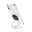 Metal Ring Buckle Live Rotating Magnetic Suction Car Desktop Tablet Folding Phone Bracket(Silver) - Desktop Holder by PMC TechLife | Online Shopping South Africa | PMC TechLife