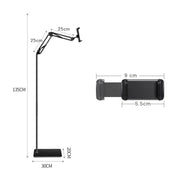 135cm Cantilever Floor Model Mobile Phone Live Broadcast Bedside Lifting Bracket