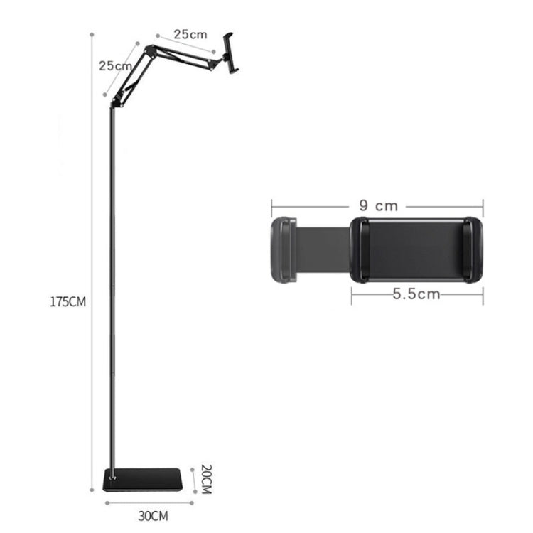 175cm Cantilever Floor Model Mobile Phone Live Broadcast Bedside Lifting Bracket