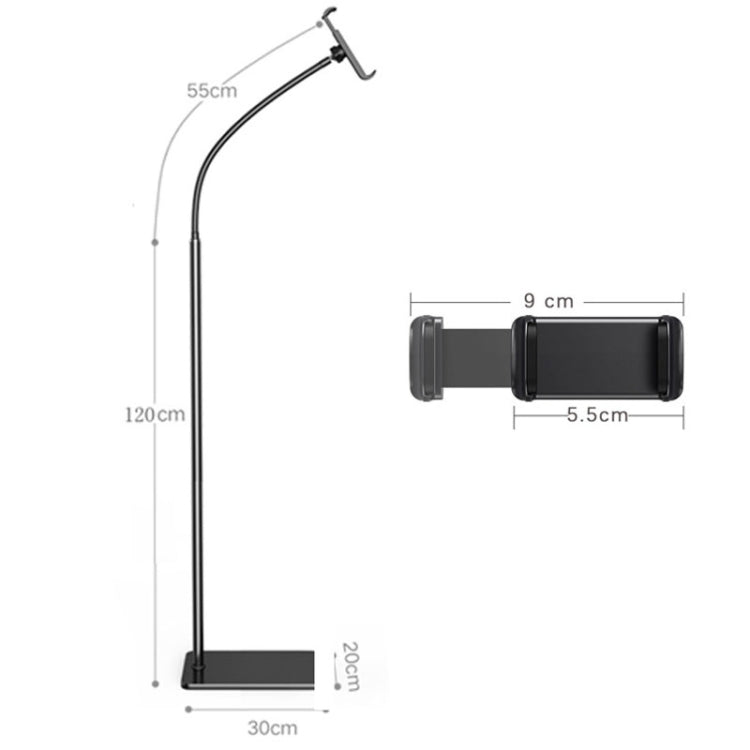 175cm Floor Model Mobile Phone Live Broadcast Bedside Lifting Bracket