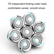 Shaver Replaceable Washable Double Ring Knife Mesh Floating Head 6 Knife Net