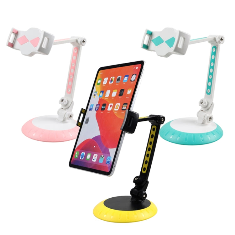 CJ-010 Rotating Desktop Tablet Bracket Foldable Online Learning Support Bracket(Green White)