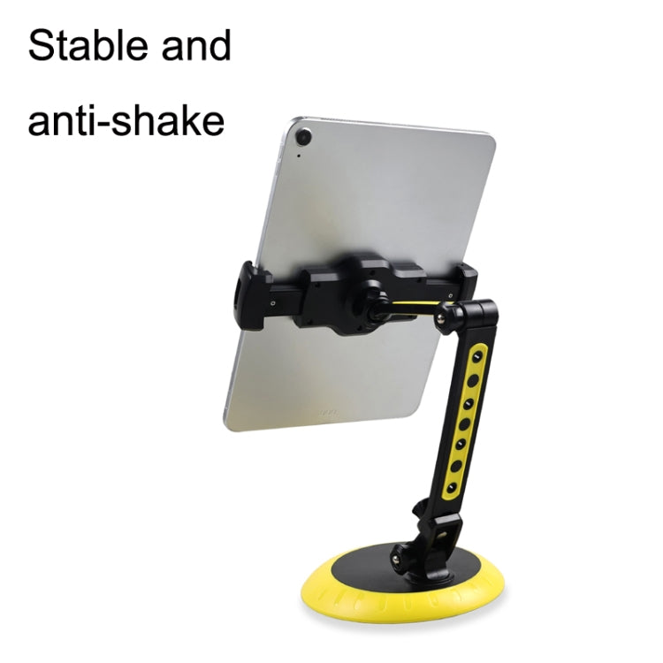 CJ-010 Rotating Desktop Tablet Bracket Foldable Online Learning Support Bracket(Green White)