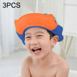 3PCS Shampoo Earmuffs Silicon Infant Wash Bath Cap Child Washing Hat(Orange) - Baby Care by PMC TechLife | Online Shopping South Africa | PMC TechLife
