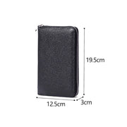1659 RFID Anti-magnetic Anti-theft Passport Bag Document Bag Wallet(Brown)