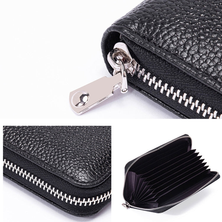 1659 RFID Anti-magnetic Anti-theft Passport Bag Document Bag Wallet(Lotus)