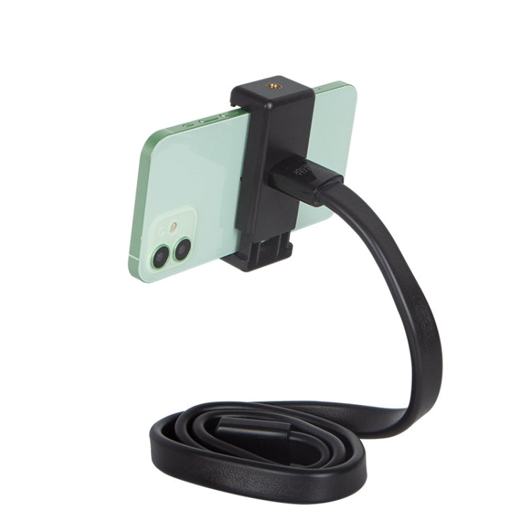DiHao Bending Adjustment Hose Mobile Phone Live Broadcast Support(Hose+Double Hole Phone Clip)