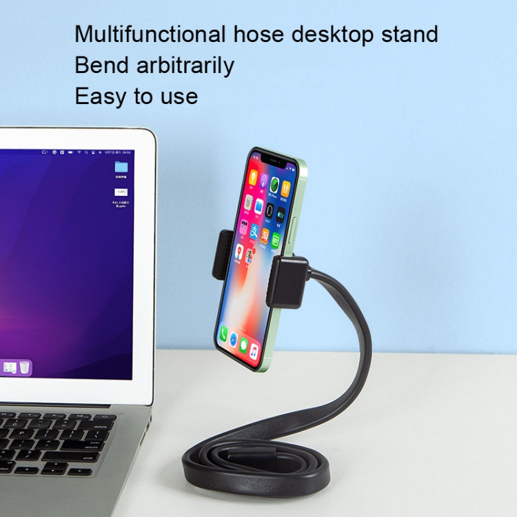 DiHao Bending Adjustment Hose Mobile Phone Live Broadcast Support(Hose+Double Hole Phone Clip)