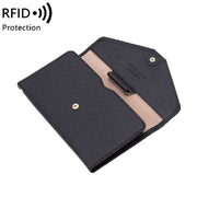 1655 RFID Anti-magnetic Anti-theft Passport Bag Document Bag Card Bag(Deep Blue)