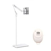 155cm Live Broadcast Bedside Cantilever Floor Bracket Bluetooth Remote Control Model (White)