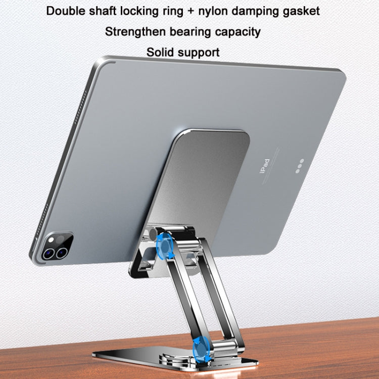 Portable Mobile Phone Tablet Desktop Stand, Color: All Metal Silver