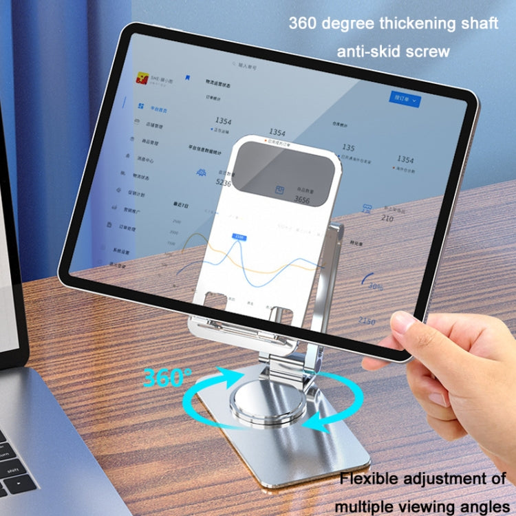 Portable Mobile Phone Tablet Desktop Stand, Color: All Metal Silver