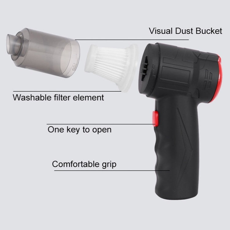 Small Car Blowing And Suction Dual-Purpose Vacuum Cleaner Charging Model 16000pa