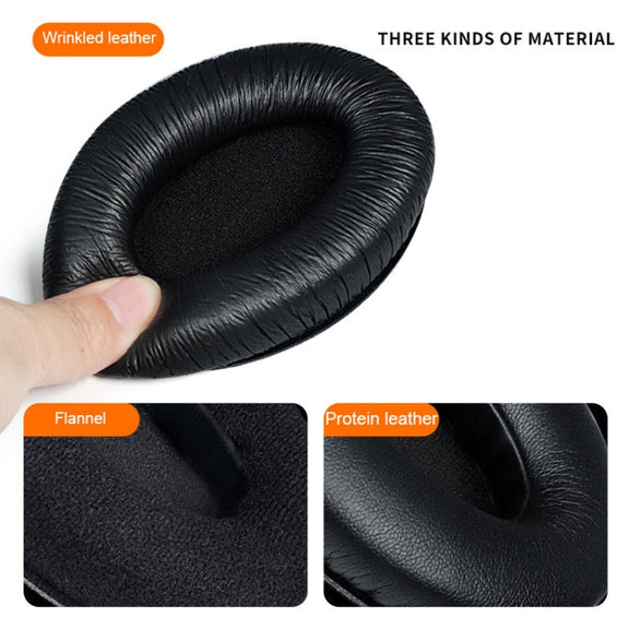 2 PCS Breathable Foam Headphone Sleeves Earmuffs For Sennheiser HD200 Pro, Spec: Wrinkled