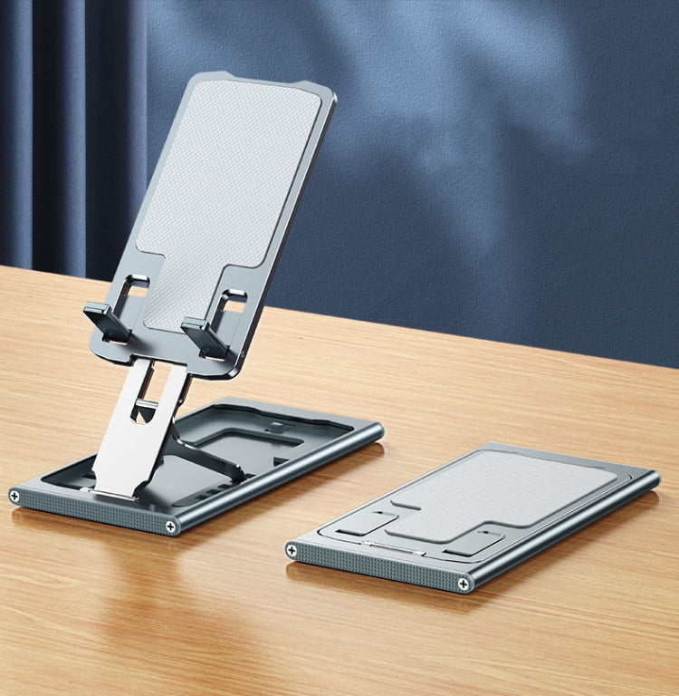 028 Portable Foldable Aluminum Alloy Phone Live Holder(Grey)