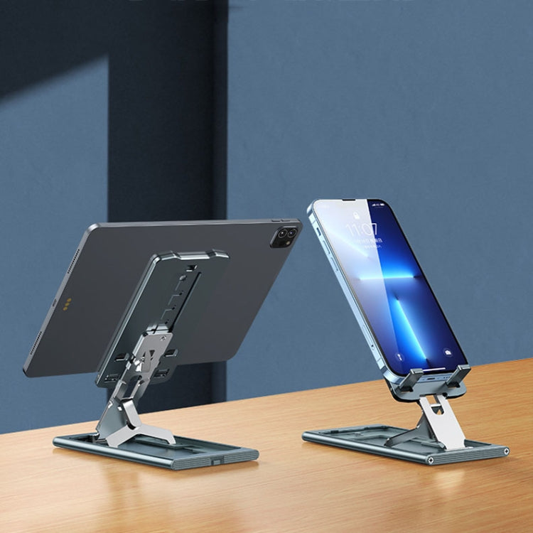 028 Portable Foldable Aluminum Alloy Phone Live Holder(Rose Gold)