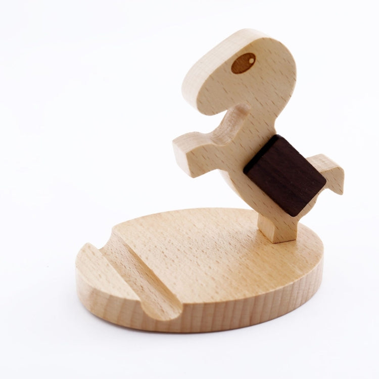 Wooden Mobile Phone Bracket Beech Lazy Mobile Phone Holder,Style: Pony