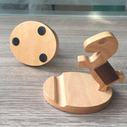 Wooden Mobile Phone Bracket Beech Lazy Mobile Phone Holder,Style: Pony