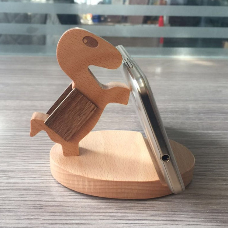 Wooden Mobile Phone Bracket Beech Lazy Mobile Phone Holder,Style: Pony