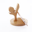 Wooden Mobile Phone Bracket Beech Lazy Mobile Phone Holder,Style: Kung Fu - Desktop Holder by PMC TechLife | Online Shopping South Africa | PMC TechLife