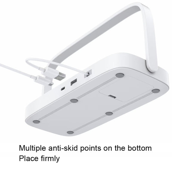 UD10 Mobile Phone Wireless Charger With Small Night Light, For iPhone&iWatch&AirPods(White)