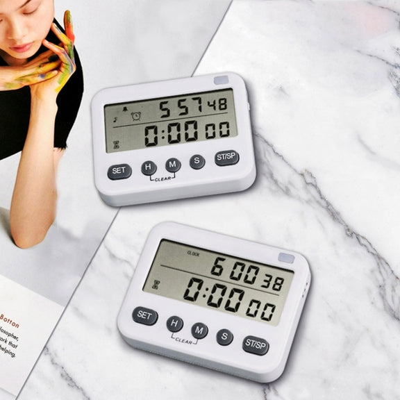 YS-218 Digital Timer 99-Hour Positive Countdown Reminder, Style: With Vibration
