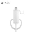 3 PCS Soft Washable Data Cable Silicone Case For Apple, Spec: 8 Pin (White) - Cable Organizer by PMC TechLife | Online Shopping South Africa | PMC TechLife