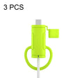 3 PCS Soft Washable Data Cable Silicone Case For Apple, Spec: Type-C (Mustard Green) - Cable Organizer by PMC TechLife | Online Shopping South Africa | PMC TechLife