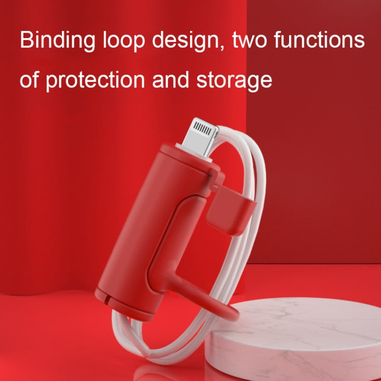 3 PCS Soft Washable Data Cable Silicone Case For Apple, Spec: USB (Black)