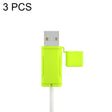 3 PCS Soft Washable Data Cable Silicone Case For Apple, Spec: USB (Mustard Green) - Cable Organizer by PMC TechLife | Online Shopping South Africa | PMC TechLife