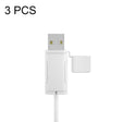 3 PCS Soft Washable Data Cable Silicone Case For Apple, Spec: USB (White) - Cable Organizer by PMC TechLife | Online Shopping South Africa | PMC TechLife