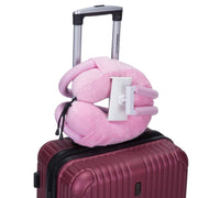 U-shaped Pillow Mobile Phone Bracket Hanging Neck Lazy Bracket(Light Pink)