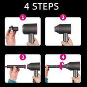 One Pair Long Barrels +2 Adapters For Dyson Hair Dryer Curling Iron Accessories