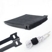 50 PCS  T-shape Self-Adhesive Data Cable Organizer Bundles 12 x 150mm Black