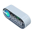 RBT-G30 Mirror Colorful Light Subwoofer Bluetooth Alarm Clock Audio, Spec: Voice Version (White) - Desktop Speaker by PMC TechLife | Online Shopping South Africa | PMC TechLife