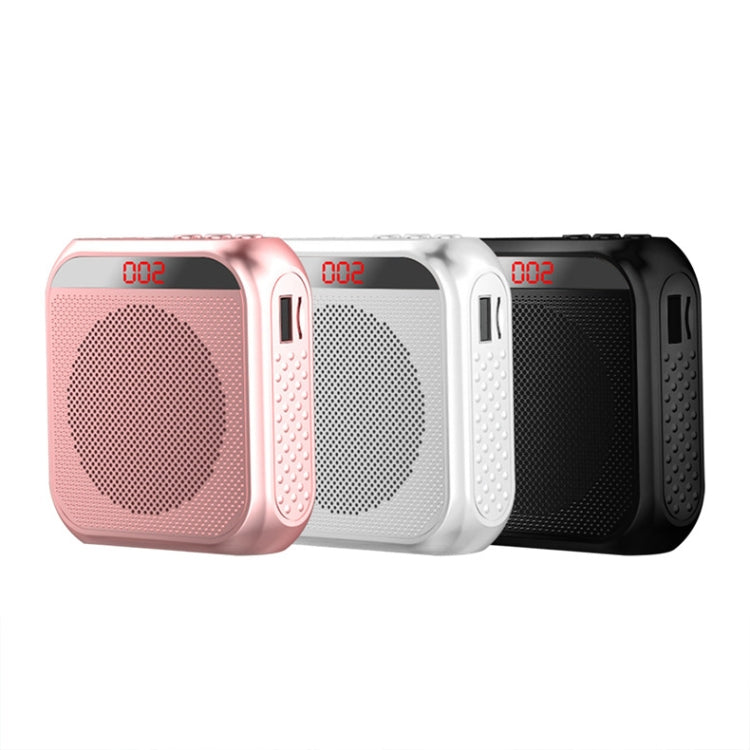 S17 Mini Portable Tour Guide Teaching Loudspeaker with Screen Display(Cool Black)