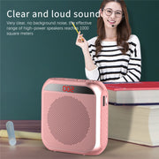S17 Mini Portable Tour Guide Teaching Loudspeaker with Screen Display(Bright White)