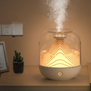 FX-039 USB Charging Ambient Light Humidifier Mountain Mini Wireless Humidifier(Green)