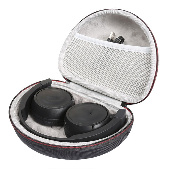 For JBL T450BT/500BT  Wireless Headset Storage Case Bag(White Velvet Lining)