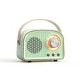 DW21 Vintage Radio BT Speaker Support TF Card/U Disk to Play(Light Green) - Desktop Speaker by PMC TechLife | Online Shopping South Africa | PMC TechLife