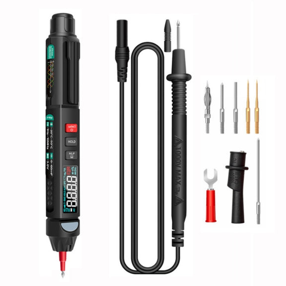 ANENG Multifunction Intelligent Measurement High Precision Multimeter, Model: A3008 With Accessories
