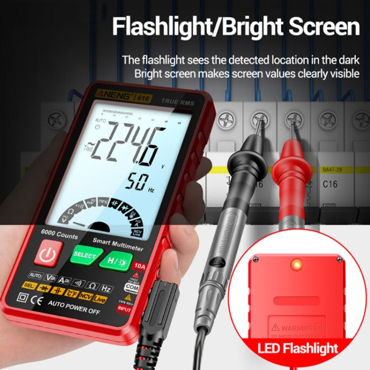 ANENG 616 Automatic High-precision Digital Display Capacitance Multimeter, Color: Black(Color Box)