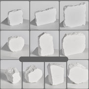 Irregular Plaster Jewelry Ornaments Photography Props, Size: 4.8cm Large A